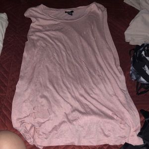 Distress muscle tee
